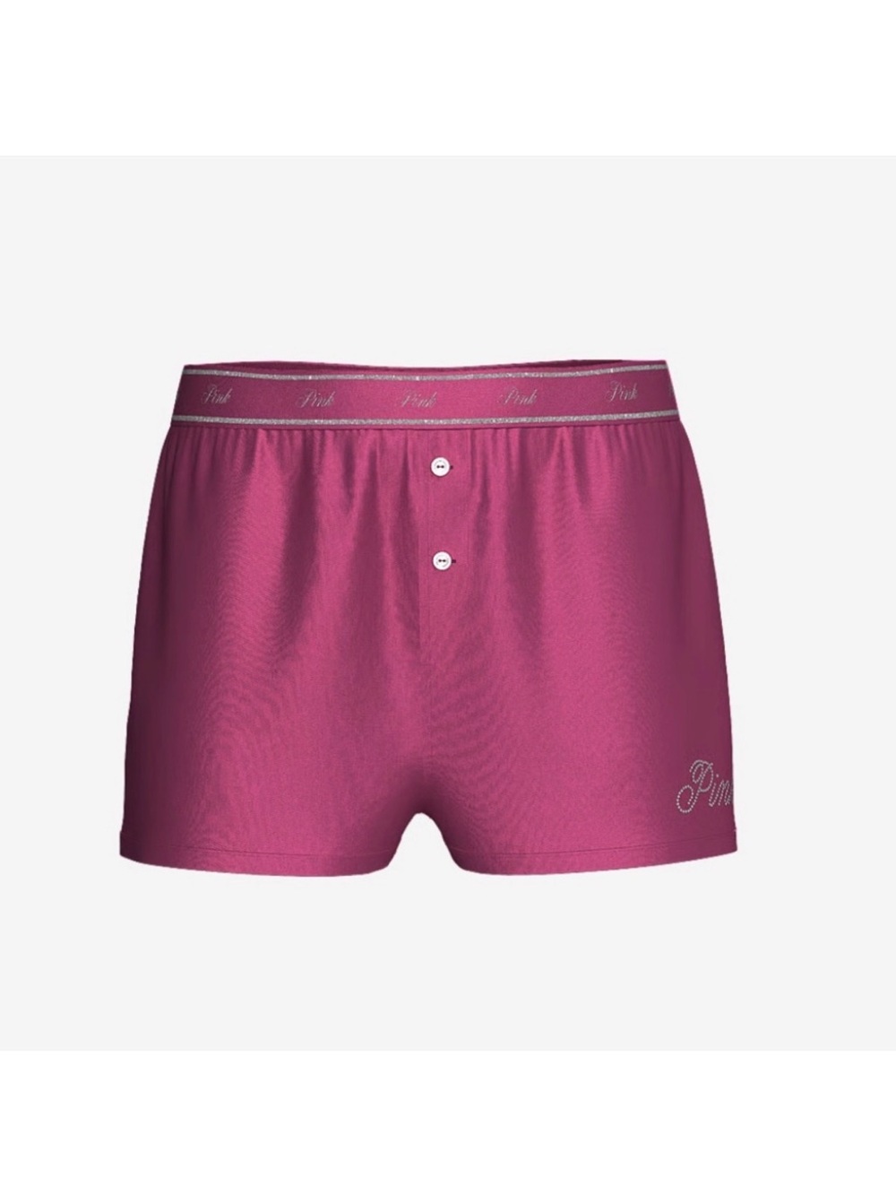 Pink // Silky Sleep Boxy Shorts